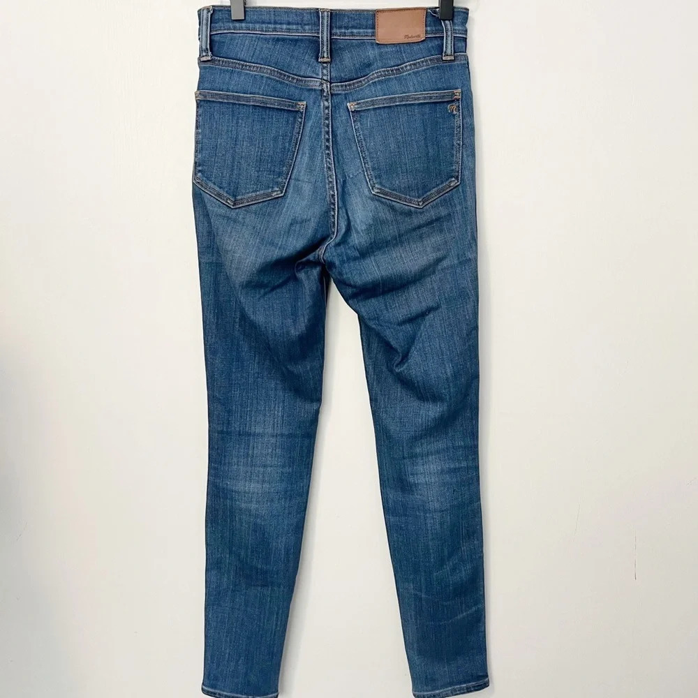 MADEWELL 10” High-Rise Skinny Jeans in Danny Wash: Tencel‎ Denim Edition size 25 - Picture 5 of 10